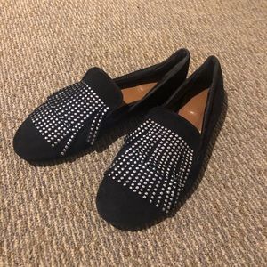 Zara flats with silver tassels